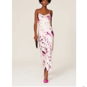 Bardot Tie Dye Slip Gown Cutout Back Women's 8